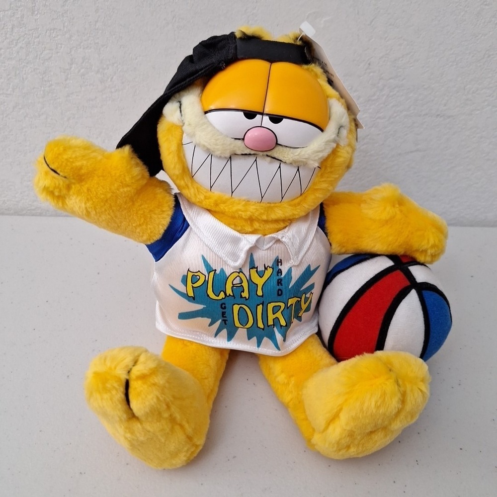 RARE Vintage 1978 PAWS Hong Kong Garfield Bad‎ Boy Play Hard Get Dirty Plush NWT
